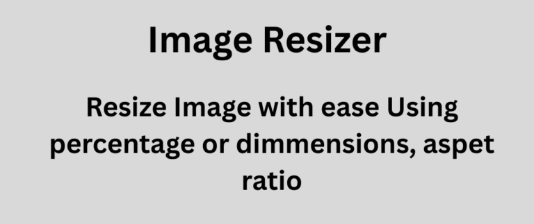 image resizer using percentage, dimensions and aspect ratio